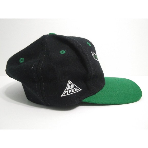 Philadelphia Eagles Apex One Snapback Vintage 90s Hat Cap NFL Black Green - Picture 7 of 11